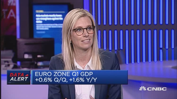 EU data: GDP up, inflation below forecasts