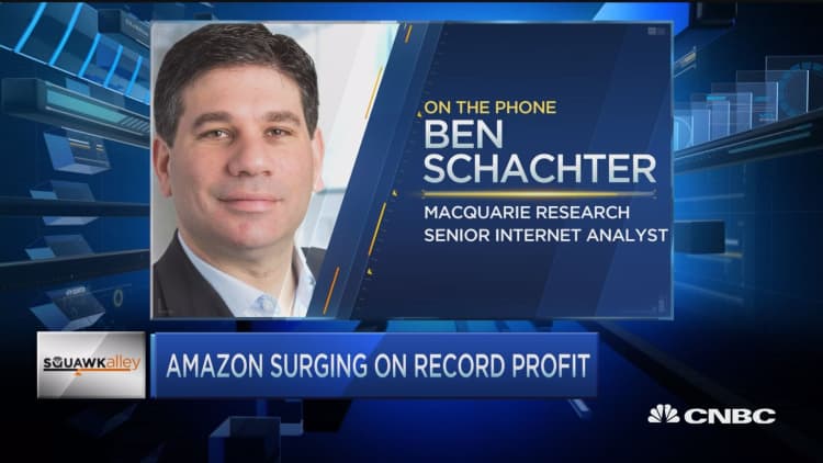 Amazon surges post-earnings