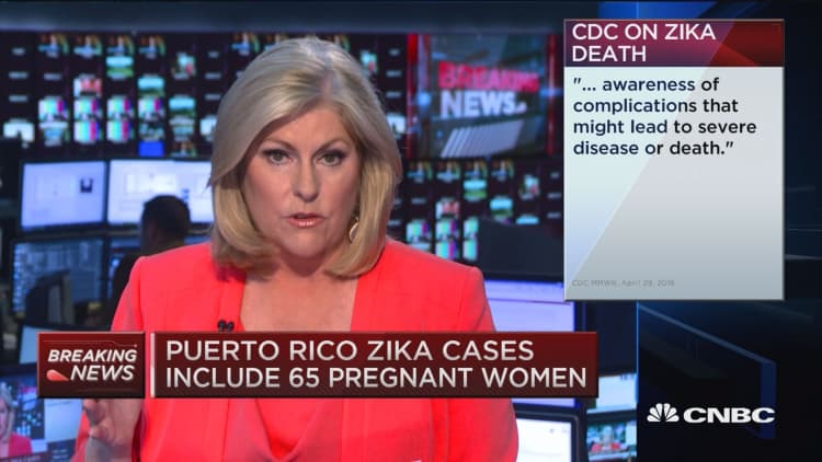 683 Zika cases in Puerto Rico, 1 death - CDC