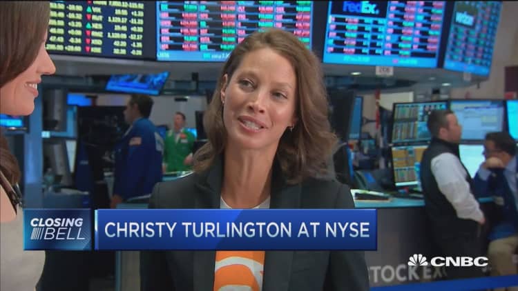 Christy Turlington at the NYSE