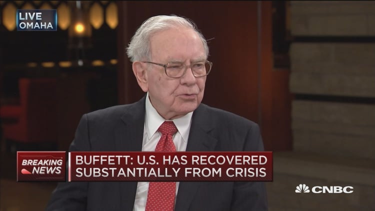 Buffett on jobs picutre, GDP and oil