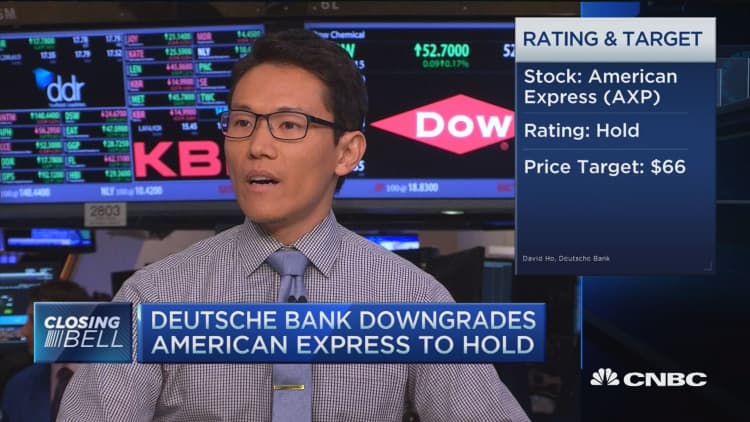 Deutsche Bank downgrades American Express to hold