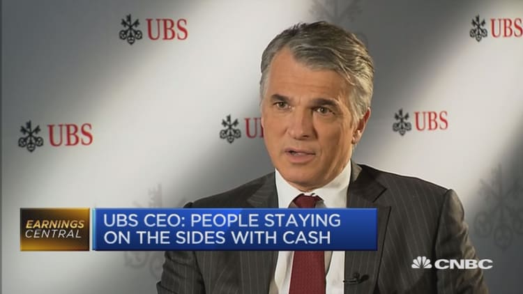 New levels of client risk aversion: UBS CEO
