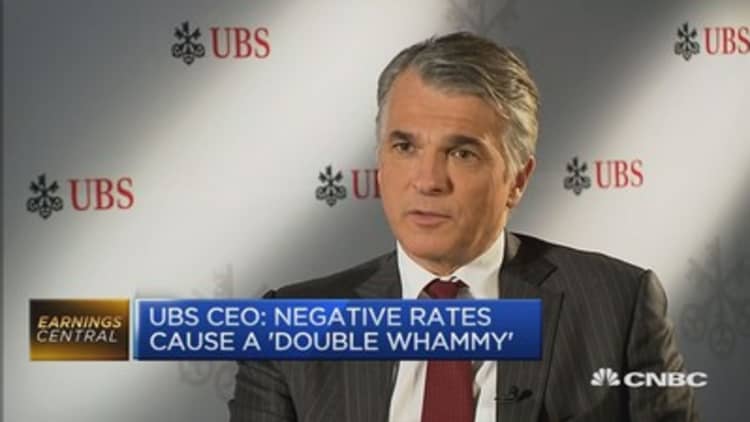 UBS CEO on low interest rates and regulation