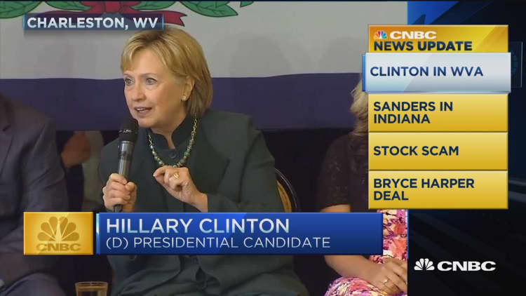 CNBC update: Clinton speaks out on drug overdoses