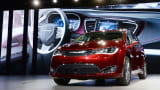 Chrysler 2017 Pacifica minivan is unveiled during the press preview of the 2016 North American International Auto Show in Detroit, Michigan. Fiat-Chrysler are reported to partner with Google on a self-driving mini van.