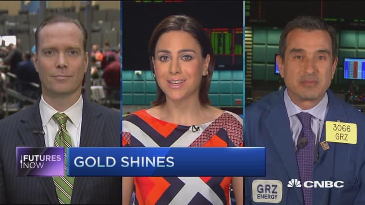Futures Now: Gold shines