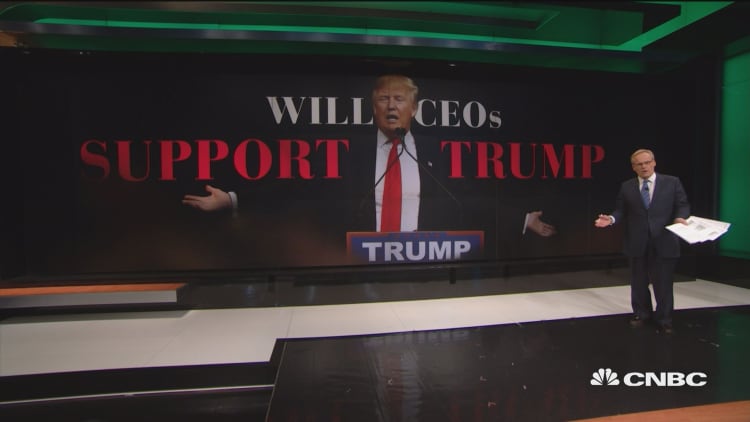 Will CEOs support Donald Trump?