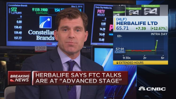 Herbalife says FTC talks are at 'advanced stage'