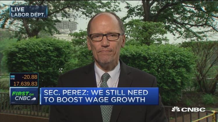 Sec. Perez: Long term unemployed numbers falling