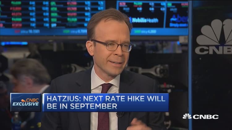 Hatzius: Next rate hike will be September