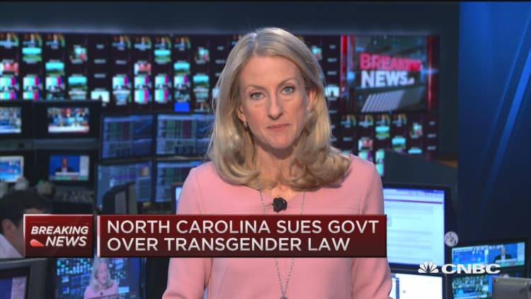 NC sues government over transgender law