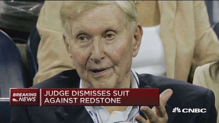 Judge dismisses suit against Redstone