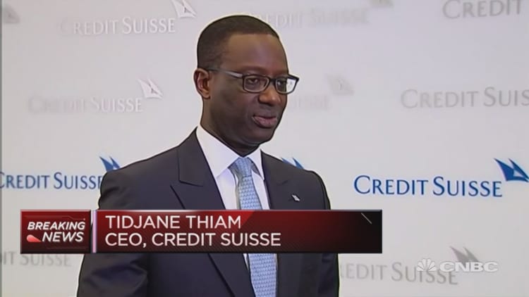 Clearly see an improving trend: Credit Suisse CEO