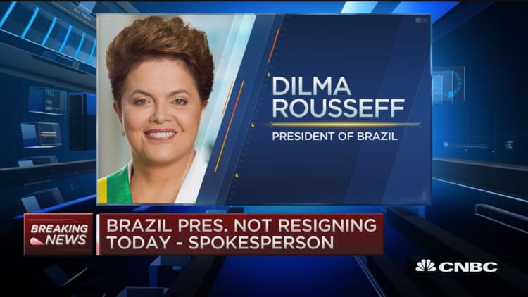 Brazil pres. not resigning today: Spokesperson