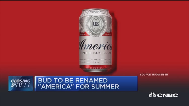 Red, white, & brew: Bud to be 'America'