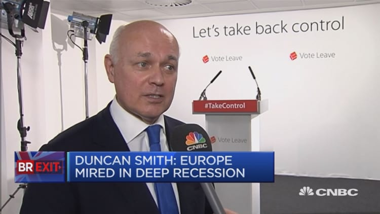 Europe mired in deep recession: Duncan Smith