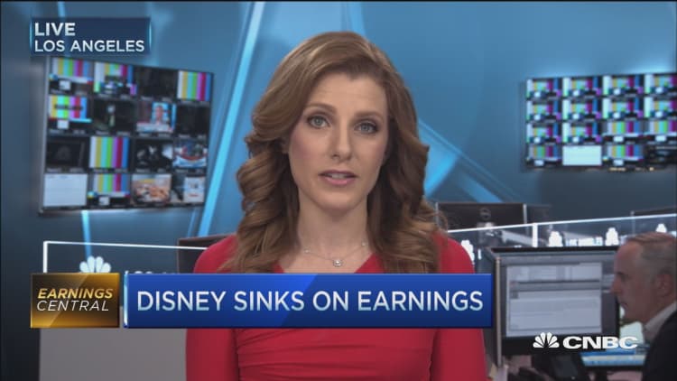 Disney disappoints, shares sink
