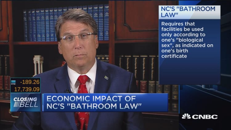 NC Gov. McCrory: Businesses should be careful on social issues