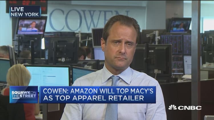 Cowen: Amazon to be top apparel retailer