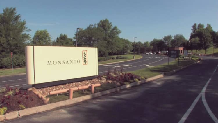 Monsanto stock up on takeover chatter