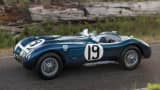The Jaguar C-Type, which won the 24 Hours of Le Mans twice for Coventry during the company’s domination of the event in the 1950s. The C-Type began life as the famed XK120 roadster, which had taken the world by storm in 1948 with its revolutionary dual overhead-cam engine.