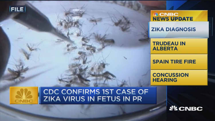 CNBC update: Fetal Zika confirmed in Puerto Rico