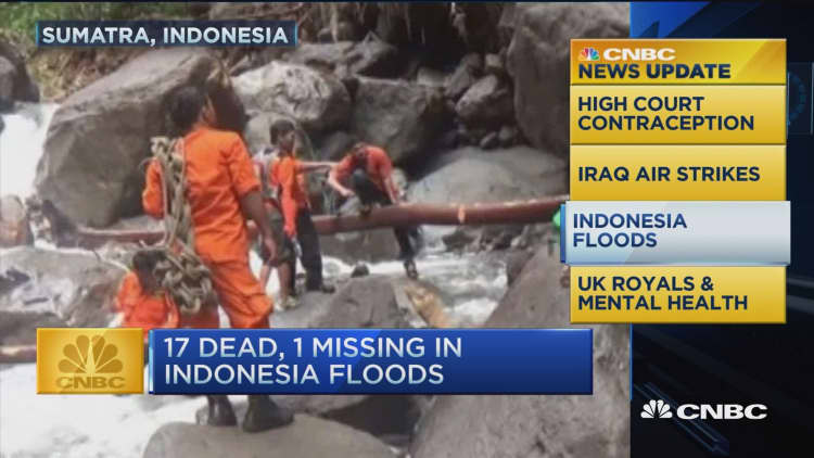 CNBC update: Indonesia floods