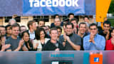 Facebook CEO Mark Zuckerberg speaks during the remote bell ringing ceremony for the opening of trading, May 18, 2012.
