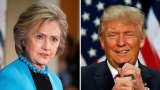 Democratic presidential candidate Hillary Clinton (L) and Republican U.S. presidential candidate Donald Trump (R).
