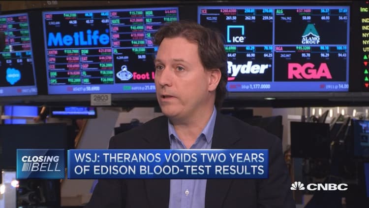 WSJ: Theranos voids two years of Edison blood-test results