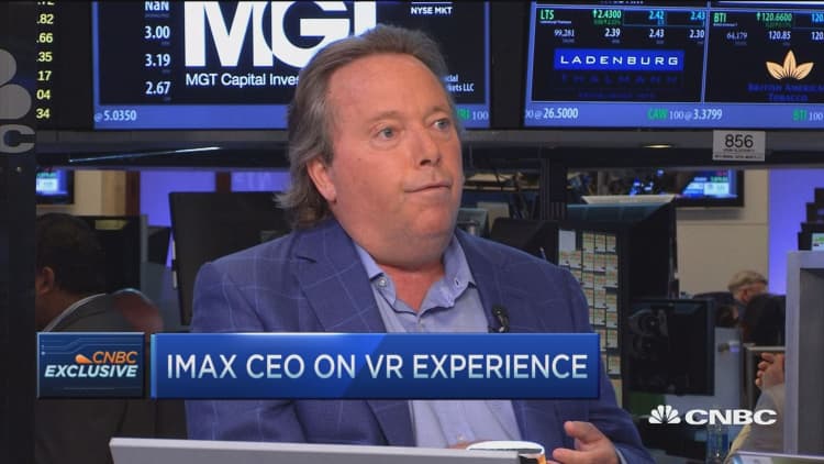 CEO: Imax is the closest thing to VR today
