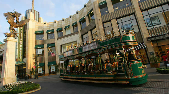 The Grove Mall in Los Angeles, California