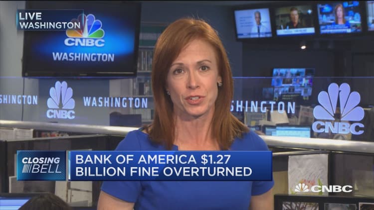 Bank of America $1.27 billion fine overturned 