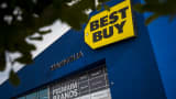 A Best Buy Co. store stands in San Francisco, California.