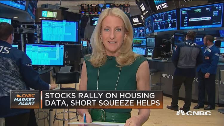 Stocks rally on housing data
