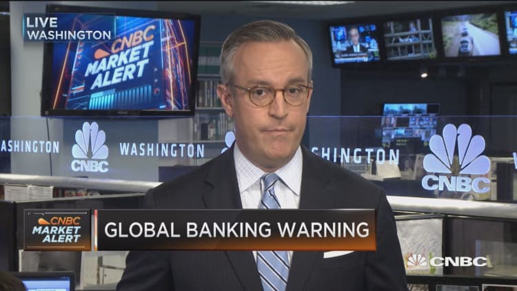 Global banking warning