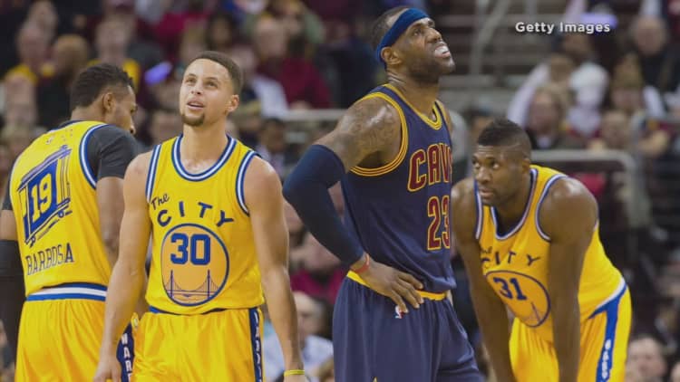 NBA ticket prices spike for Lebron James and Stephen Curry rematch