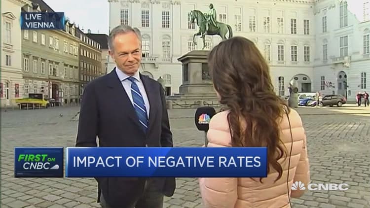 Negative rates are not all bad: ERSTE Bank CEO