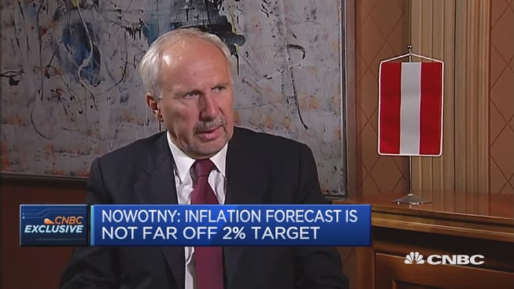 Main mover of inflation is oil price: Ewald Nowotny