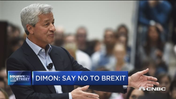 Dimon: Say no to 'Brexit'