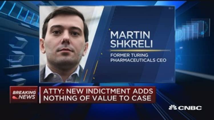 Superseding indictment filed in Martin Shkreli case