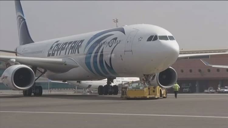 EgyptAir flight makes emergency landing after bomb threat