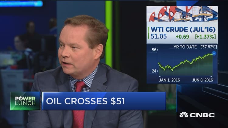 Oil crosses $51