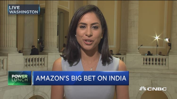 Bezos ups bet on India