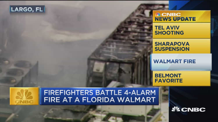 CNBC update: 4-alarm fire at FL Wal-mart 