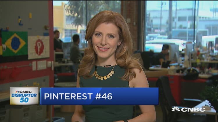 Pinterest is no. 46 on the 2016 Disruptor 50 list