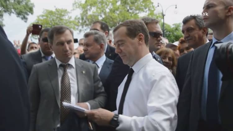 Russian PM's 'no money' for pensions comment stirs up controversy