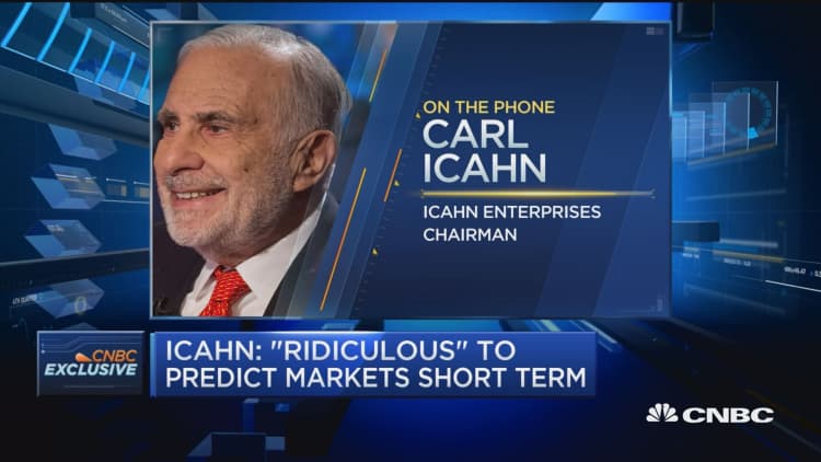 Icahn: No one can really pick the market short term