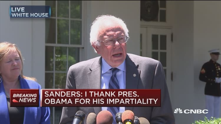 Sanders: Will continue to oppose drift to 'oligarchy'